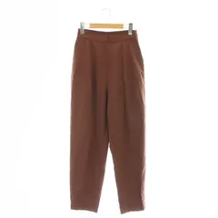 ミラオーウェン Mila Owen 2タックテーパードパンツ リネン混 0 茶 /NR ■OS