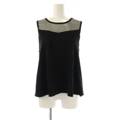 トラッゾドンナ Torrazzo Donna チュール切替スリーブレストップカットソー ノースリーブ ブラック /DF ■OS