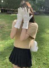 ondemin peach gloves グレー カラー しています