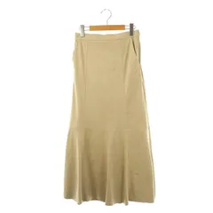 ガリャルダガランテ GALLARDAGALANTE 24AW エコスエードスカート フレア マキシ ロング 1 ベージュ /AT ■OS