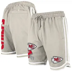 ニューエラ メンズ ボトムス ハーフパンツ・ショーツ ショートパンツ Mens New Era Light Beige Kansas City Chiefstone Multi Patch Shortのサムネイル