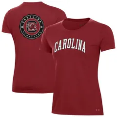 アンダーアーマー レディース トップス Tシャツ Womens Under Armour Garnet South Carolina Gamecocks Essentials 2Hit Performance TShirt Scred レッド