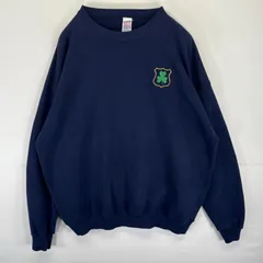 古着 90's/90年代  SOFFE HEAVY SWEATS USA製 スウェット トレーナー クルーネック プルオーバー  刺繍 大きいサイズ 14041  ネイビー メンズ