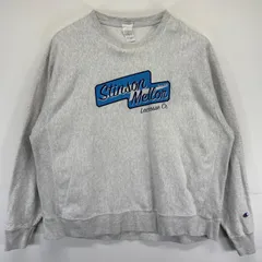 古着 チャンピオン Champion スウェット 大きいサイズ トレーナー リバースウィーブ 霜降りグレー 2XL  グレー系 メンズ