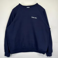 古着 90's/90年代 リー Lee USA製 スウェット 大きいサイズ ワンポイント刺繍 トレーナー クルーネック ラグラン 3XL  ネイビー メンズ