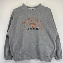 古着 90's/90年代 プーマ PUMA スウェット 大きいサイズ トレーナー vネック スポーツ  カレッジデザイン 2XL  グレー系 メンズ