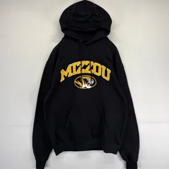 古着 チャンピオン Champion パーカー スウェットパーカー プルオーバー  フーディ カレッジロゴ M  ブラック メンズ