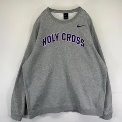 古着 ナイキ NIKE スウェット トレーナー カレッジロゴプリント クルーネック 大きいサイズ ワンポイントロゴ 2XL  グレー メンズ