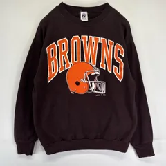 古着 80's/80年代 ヴィンテージ ロゴセブン LOGO7 USA製 スウェット トレーナー NFL BROWNS チームロゴプリント  ブラウン メンズ