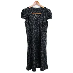 マークバイマークジェイコブス ワンピース トップス 半袖 花柄 シルク レディース 6サイズ 紺×グレー MARC BY MARC JACOBS 【中古】のサムネイル