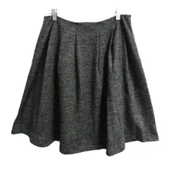 ソニアリキエル スカート ボトムス フレア ウール ヘリンボーン柄 レディース 40サイズ ブラック Sonia Rykiel 【中古】のサムネイル
