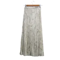 スナイデル ロングスカート ボトムス プリーツ レディース 白×茶 snidel 【中古】