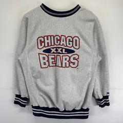 古着 90's/90年代 チャンピオン Champion USA製 スウェット 大きいサイズ リバースウィーブ 3段プリント XL  グレー系 メンズ