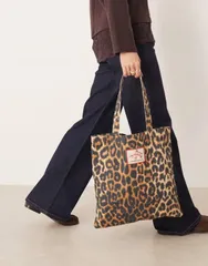 ベックサンダーガード レディース バッグ プリント Becksondergaard tote bag in leopard print Multi マルチカラー
