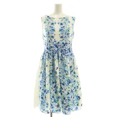 チェスティ Chesty ノースリーブワンピース 花柄 0 白 ホワイト /SS ■OS