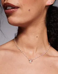 アルド レディース アクセサリー ネックレス・チョーカー・ペンダントトップ レース ALDO drisara clover and fauxpearl necklace WHITE ホワイトのサムネイル
