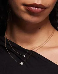 アルド レディース アクセサリー ネックレス・チョーカー・ペンダントトップ レース ALDO Gilpatricia crystal and faux pearlayered necklace GOLのサムネイル