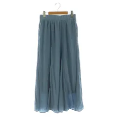 アーバンリサーチ サニーレーベル URBAN RESEARCH Sonny Label 23AW 割繊スカート ロング フレア ギャザー F ブルー /MY ■OS