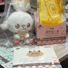 (4種セット) ポケモン 一番くじ Pocket Monsters F賞 バーニングバニー ぬいぐるみ タオル ファイル キーホルダー