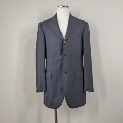 美品 スーツカンパニー テーラードジャケット 185-8drop カシミヤ混 黒 ブラック ウール THE SUIT COMPANY 大きいサイズ スリム 高身長