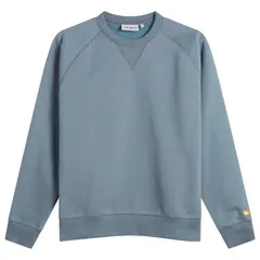 カーハート メンズ アウター パーカー・スウェット シャツ Carhartt WIP Chase Sweatshirt Cozy Blue Gold ブルー