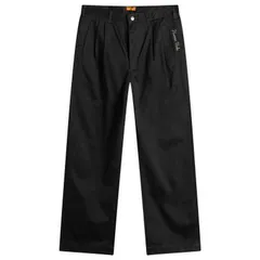 ヒューマンメイド メンズ ボトムス カジュアルパンツ プリーツ Human Made Double Pleated Wide Chino Pants Black ブラックのサムネイル