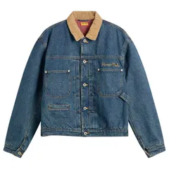 ヒューマンメイド メンズ アウター ジャケット・ブルゾン コーデュロイ デニム Human Made Corduroy Collar Denim Jacket Indigo インディゴのサムネイル