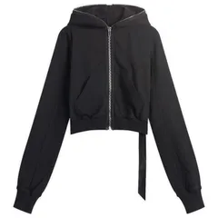 リックオウエンス メンズ アウター パーカー・スウェット Rick Owens DRKSHDW Small Gimp Hoodie Black ブラックのサムネイル