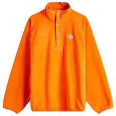 ベイシング エイプ メンズ アウター ジャケット・ブルゾン フリース AAPE by A Bathing Ape AAPE Now Moc Neck Polar Fleece Orange オレンジのサムネイル