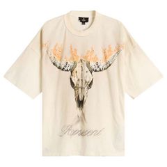 リプレゼント メンズ トップス Tシャツ Represent British Cowboys TShirt Washed Ecru エクリュ