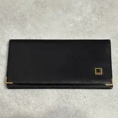 dunhill ダンヒル レザー 長財布 二つ折り長財布 ロングウォレット ウォレット 財布 札入れ カードケース ロゴプレート メンズ 紳士 男性 ビジネス 定番 人気 高級 ブランド 上品 エレガント ゴールド金具 薄型 スリム クラシック