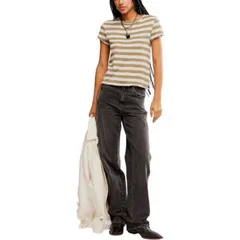 フリーピープル レディース トップス Tシャツ Free People Nora TShirt Womens Green Combo グリーンのサムネイル