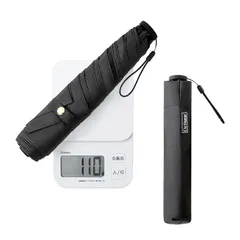 日傘 軽量 110g uvカット 遮光 折り畳み レディース 折りたたみ傘 コンパクト 晴雨兼用 折畳傘 持ち運びに便利 紫外線対策 熱中症対策 日焼け防止 母の日 プレゼント (ブラック)