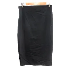 ザラウーマン ZARA WOMAN タイトスカート ミモレ ロング M 黒 ブラック /AU