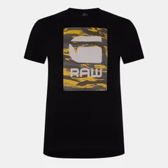 ジースター メンズ トップス Tシャツ グラフィック G Star Camo Box Graphic TShirt Dk Black ブラックのサムネイル