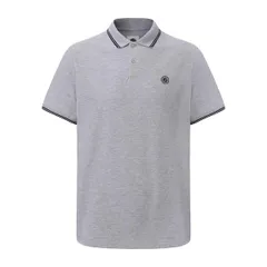 プレティグリーン メンズ トップス ポロシャツ Pretty Green Tipped Polo Mens Grey グレーのサムネイル
