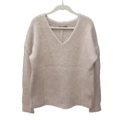 バンヤードストーム BARNYARDSTORM ニット セーター Vネック ウール 長袖 1 ライトベージュ /MS