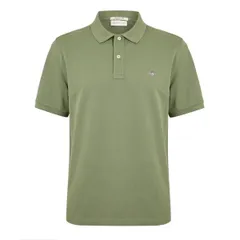 ガント メンズ トップス ポロシャツ Gant Shield Pique Polo Shirt Herb Green 379 グリーンのサムネイル