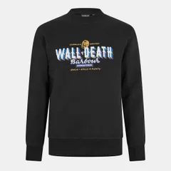 バブアー メンズ アウター パーカー・スウェット シャツ Barbour Mens BIntl Wall Crew Sweatshirt Black ブラックのサムネイル