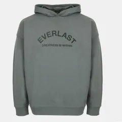 エバーラスト メンズ アウター パーカー・スウェット オーバーサイズフィット コットン Everlast Mens Flocked Cotton Long Sleeve Oversized Fit Hのサムネイル