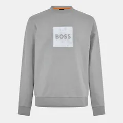 ボス メンズ アウター パーカー・スウェット シャツ Boss Menstitch Crew Sweatshirt Open Green 351 グリーンのサムネイル