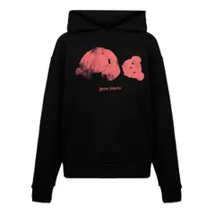 パーム・エンジェルス メンズ アウター パーカー・スウェット Palm Angels Mens Kill Bear Pull Over Hoodie BlackPink ブラックのサムネイル