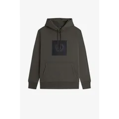 フレッドペリー メンズ アウター パーカー・スウェット グラフィック Fred Perry Mens Box Graphic Pull Over Hoodie Field Grn 638