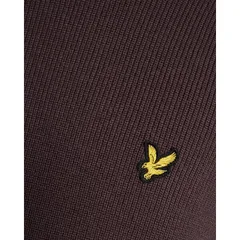 ライルアンドスコット メンズ アウター ニット・セーター クルーネック Lyle and Scott Mens Rib Crew Neck Jumper Espressoのサムネイル