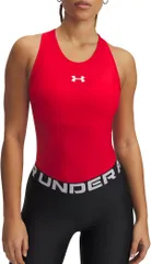 アンダーアーマー レディース トップス タンクトップ Under Armour Womens HeatGear OG Compression Tank Top RedWhite ホワイトのサムネイル