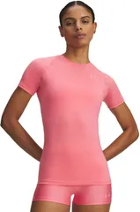 アンダーアーマー レディース トップス Tシャツ 半袖 Under Armour Womens HeatGear Compression ShortSleeve TShirt Bittersweet