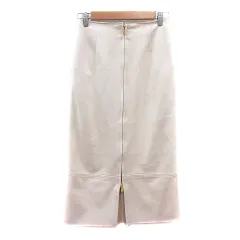 コラージュ ガリャルダガランテ COLLAGE GALLARDAGALANTE タイトスカート ミモレ ロング フェイクスエード 0 XS 白 アイボリー /MN