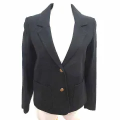 シンプリシテェ Simplicite テーラードジャケット 総裏地 黒 ブラック /YK