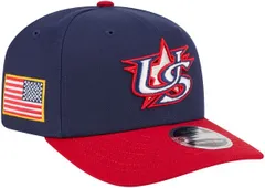 ニューエラ メンズ アクセサリー 帽子 ロゴ New Eradult World Baseball Classic 2026 USA Logo 9Seventy Adjustable Hat NoColor