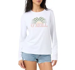 オニール レディース トップス Tシャツ ONeill Womens Palm Tun UPF Long Sleeve TShirt White ホワイトのサムネイル